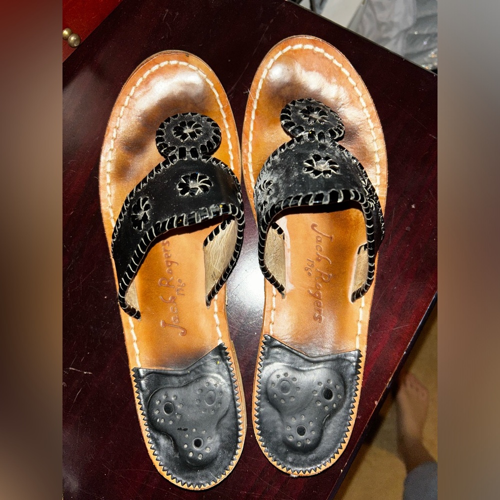 Black Womens Jack Rogers